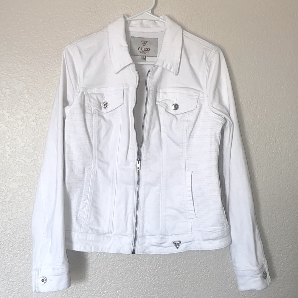Guess White Jean Jacket